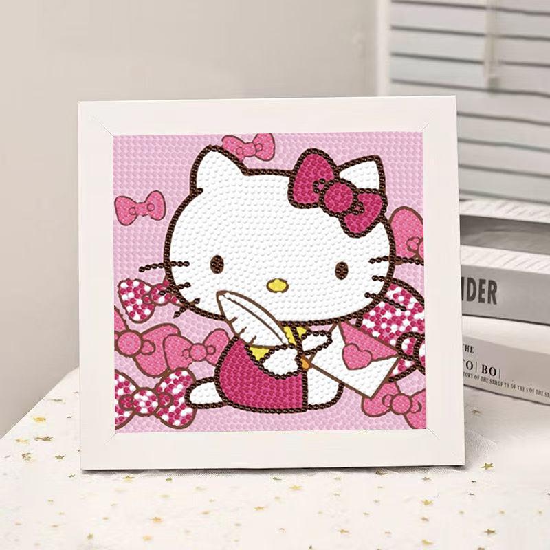 High-End Diamond Painting Diy Van Gogh Starry Sky Cat Creative Handmade Toy Table Decoration Diamond Painting With Frame