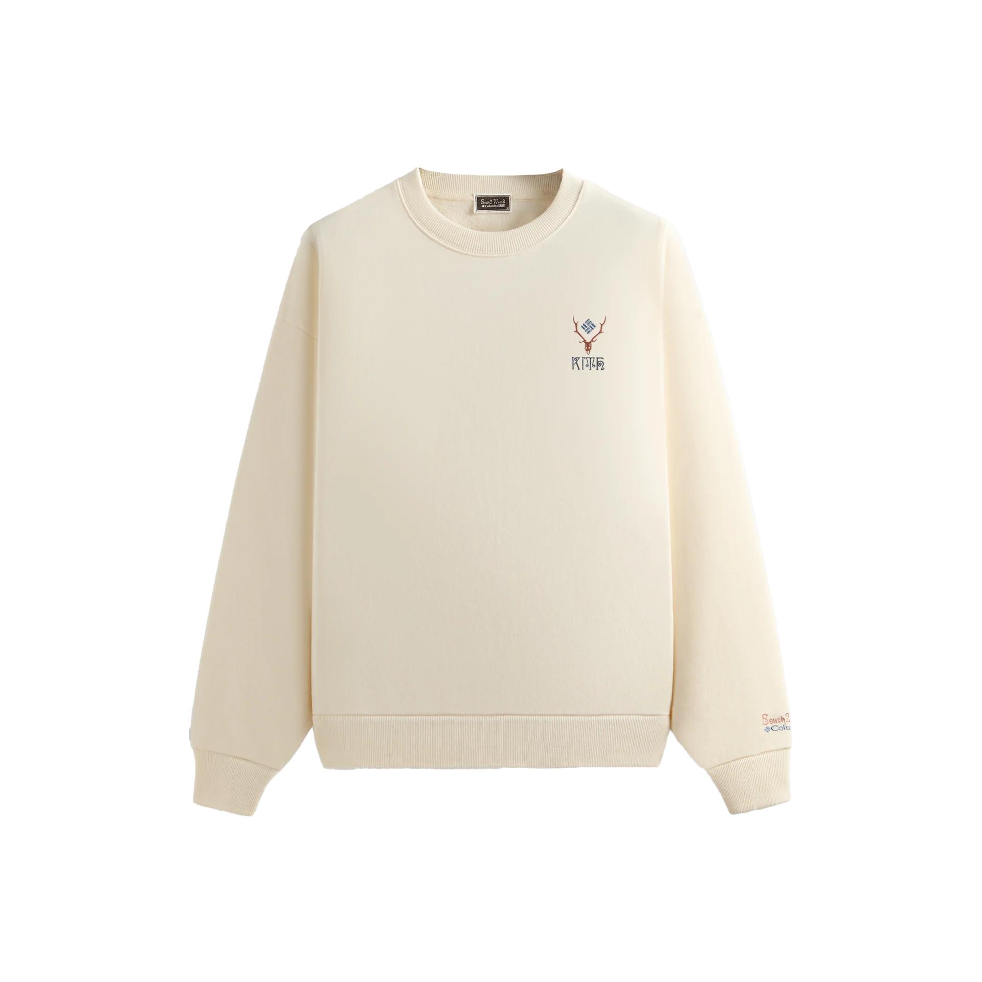 

Kith X Columbia Collaboration South2 West8 Nelson Fashion Comfortable Soft Crewneck Long Sleeve Sweatshirt Men sweatshirt Sand KHM033342-104 L