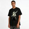 Vintage Ronin Ukiyo-e Druck Lässiges Oberteil Reines Baumwoll-T-Shirt