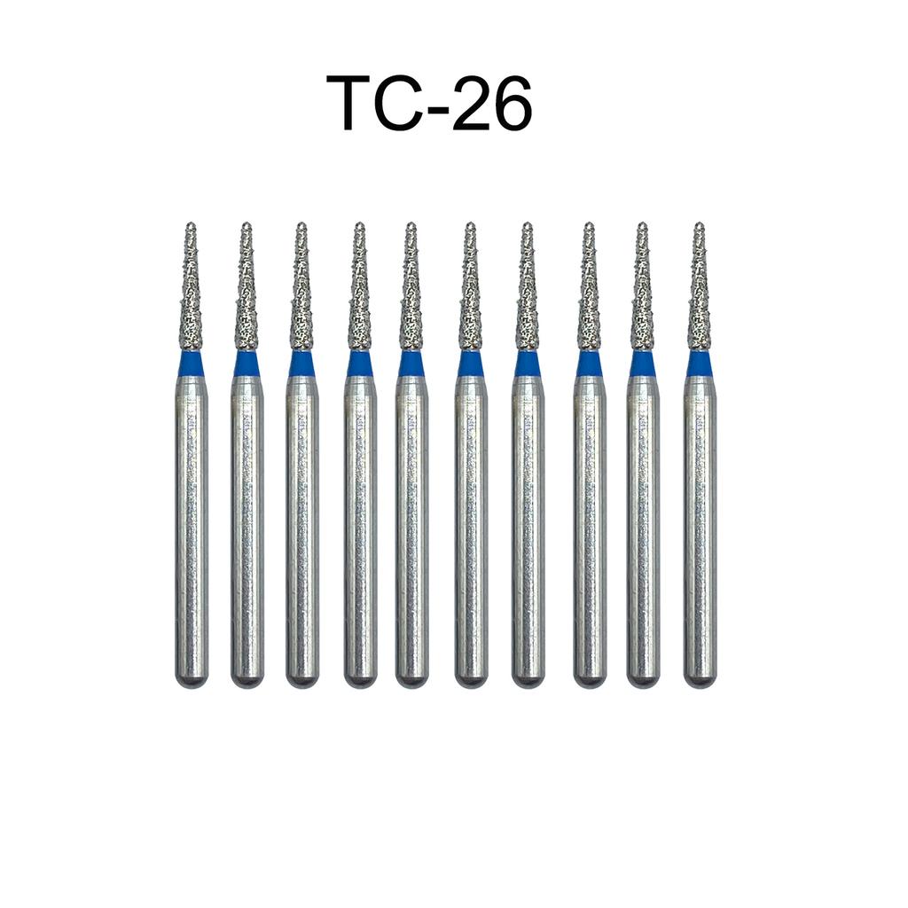 Nun Ck 10 Stück/Packung Dental Diamantbohrer für Hochgeschwindigkeits-Handstück Zahnarztbohrer FG-Serie Durchmesser 1,6 mm
