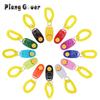 10 pièces Clicker d'entraînement pour chat et chien Porte-clés Clicker pour chien avec dragonne Accessoires pour chiots Jouet pour animal de compagnie Fournitures