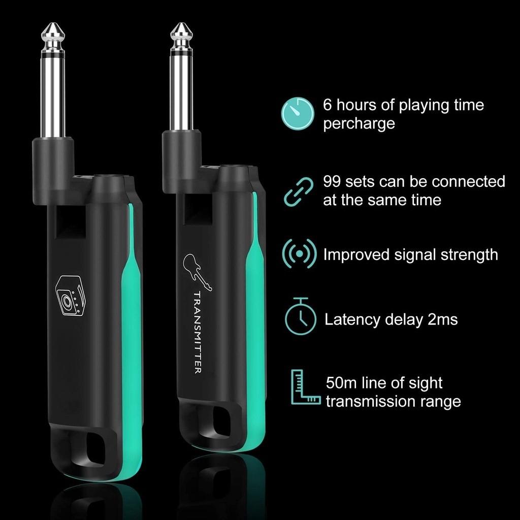 Mini Digital Wireless System Multifunctional Guitar System for Electric Music Instruments WS-70 UHF Guitar Transmitter Receiver