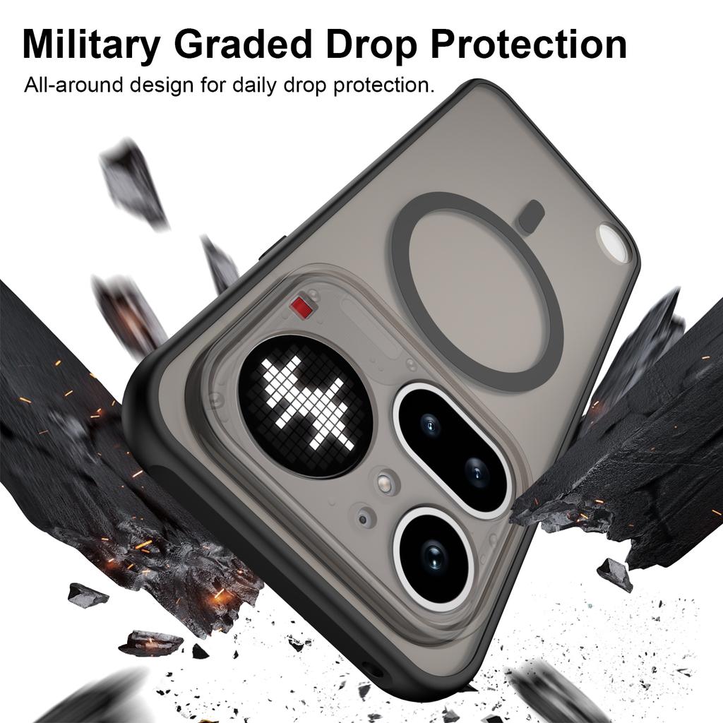 For Magsafe Wireless Charging Magnetic Case For Nothing Phone 4A Pro NothingPhone4APro 5G Shockproof Matte Back Cover Coque