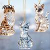 Holiday Countdown Gift for Cat Lovers 2026 Christmas Advent Calendar Blind Box Include 24 Crystal Ornaments Acrylic Hanging Decorations Tree