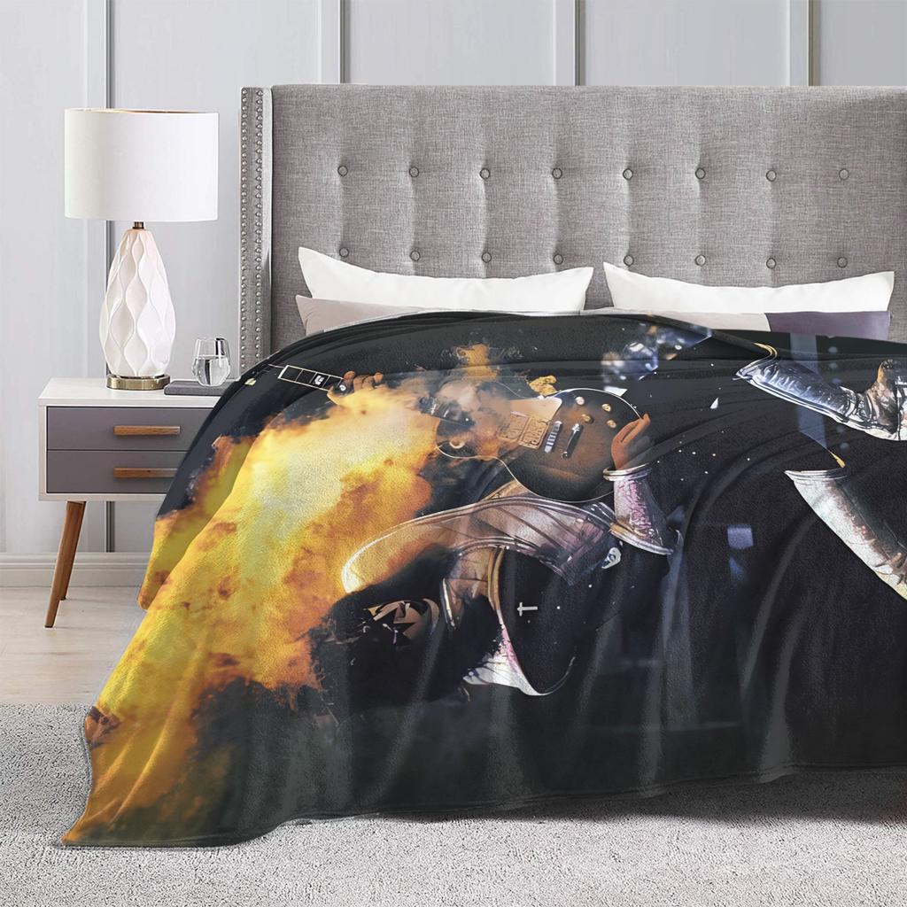 Ace Frehley Plush Blanket Boy Girl  Flannel Throw Blanket For Couch Chair Soft Custom Quality Bedspread Birthday Present
