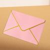 10Pcs Hot Stamping Envelope Golden Border Blanks V-Flap Design Envelope Greeting Cards Invitations Notes Envelopes
