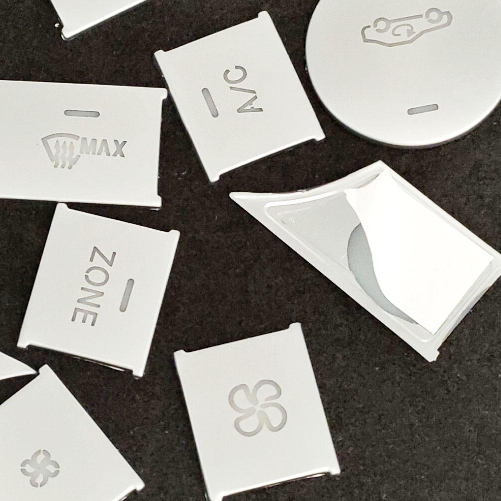 Car Styling Air Conditioner AUTO Buttons Decoration Stickers Trim For Mercedes Benz C E CLS GLK Class W204