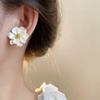 French Gentle Wind Flower Ladies Earrings, Elegant Temperament Daily Versatile Holiday Accessories Jewelry Gifts