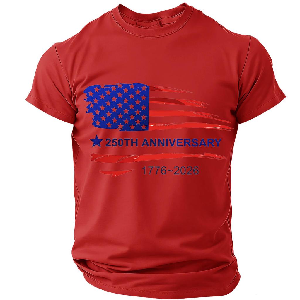 Men's Casual Round Neck Short Sleeve T-Shirt