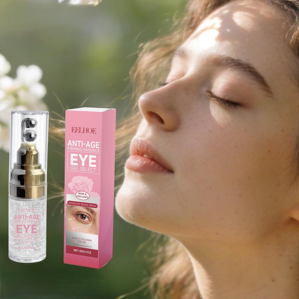 EELHOE Collagen Eye Gel Roller: Hydrating, Nourishing, Refreshing, Non-Greasy Formula for Under-Eye Care
