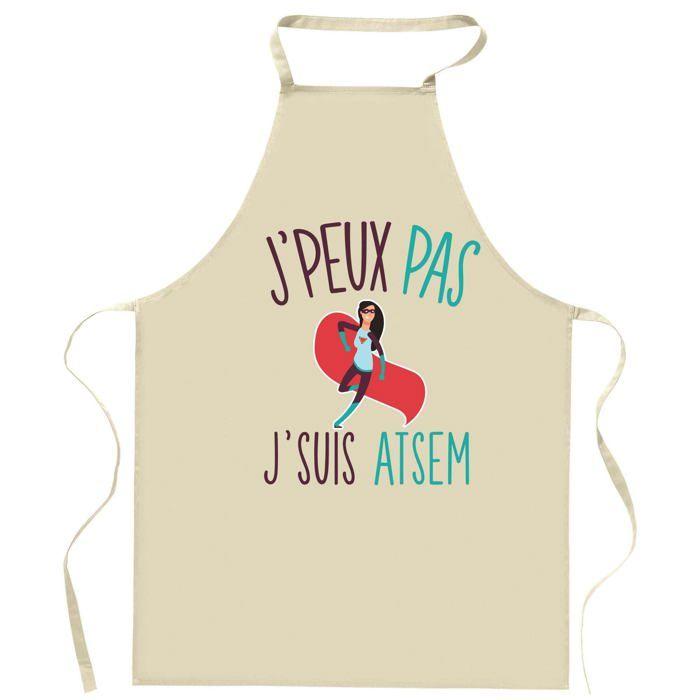 Tablier de cuisine - Planetee - Impression bretonne - Coton épais ajustable - Made in France