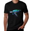 Rainbow Sea Turtle Tshirt Work Wear Simple Tee Shirt