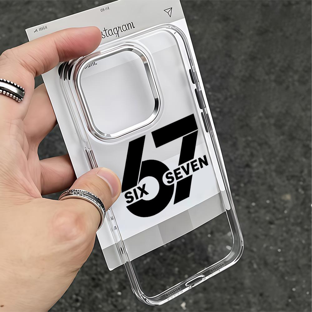 Phone Case 67 Six Seven for Xiaomi Mi 15 14T 14 12T 11T 11 Lite Poco M7 X7 X6 F5 F6 X5 X4 GT Pro 4G 5G Transparent Soft Cover