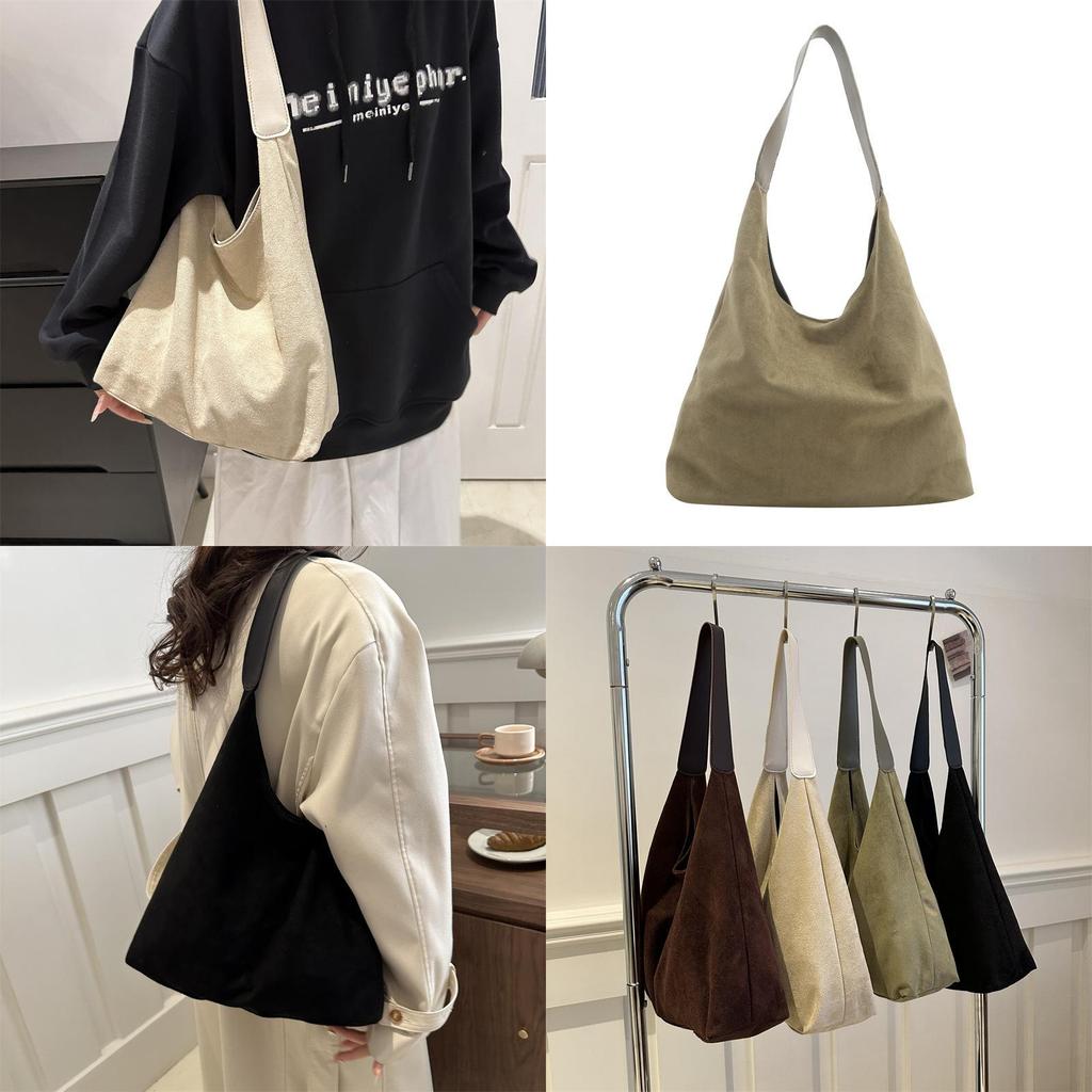 Elegant Large Capacity Nylon Shoulder Bag For Women With Trendy Street Style And Magnetic Closure