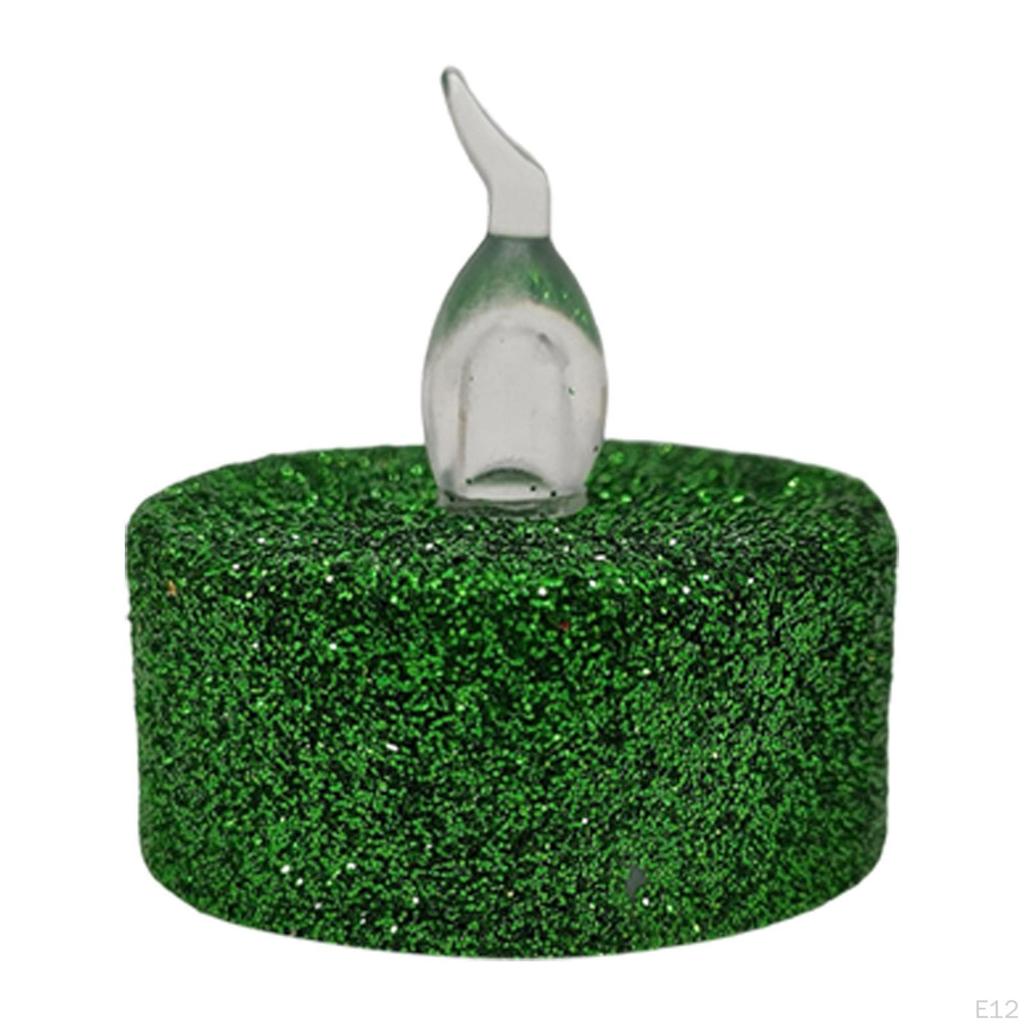 12Pcs Battery Tea Lights Flickering Flameless for Xmas Halloween Decoration