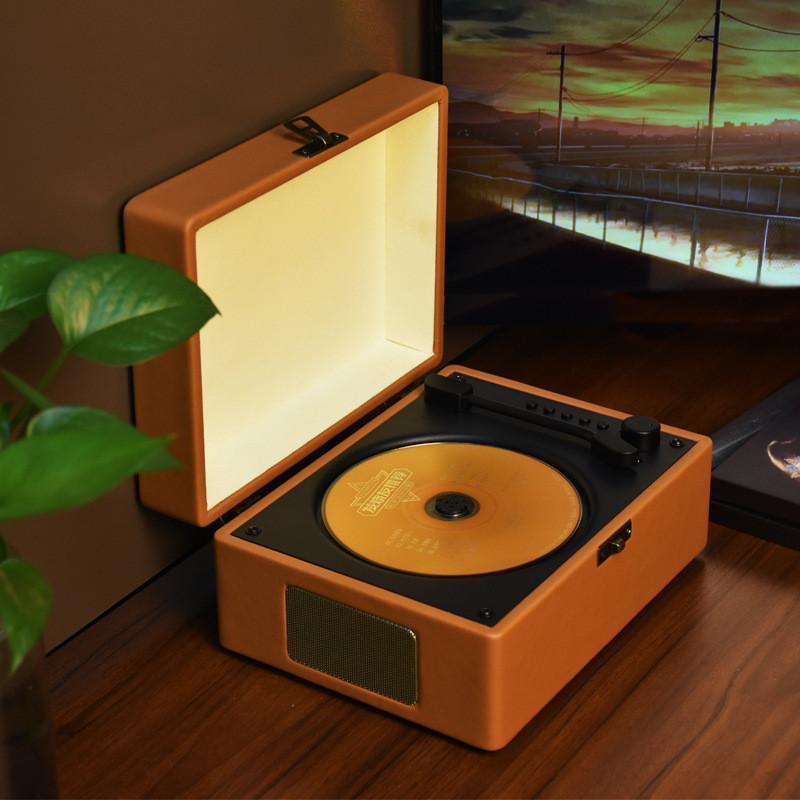 Retro Multifunctional Box CD Player Portable Bluetooth Charging Audio System All-in-one Large Battery Player