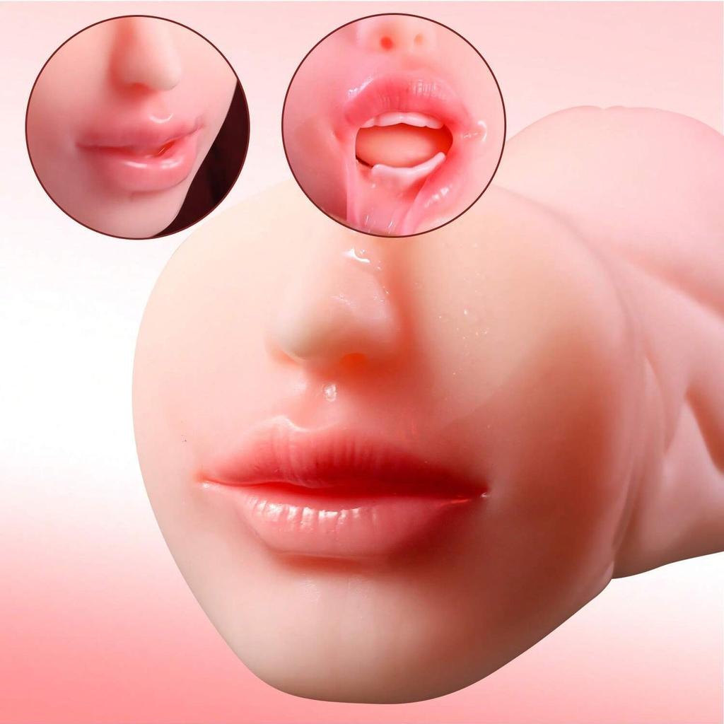 3 v 1 vaginální harémová ústa tříkanálový mužský masturbátor kapesní masturbátor realistický sex panenka Orální sex mužské masturbátory s hlubokým hrdlem