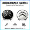 4Pcs 60MM Anti-Rust Rim Emblem Decals Scratch-Proof Car Wheel Center Cover For Citroen C1 C2 C3 C4 C5 C6 C8 C4L DS3 DS4 DS5LS DS6 Accessories