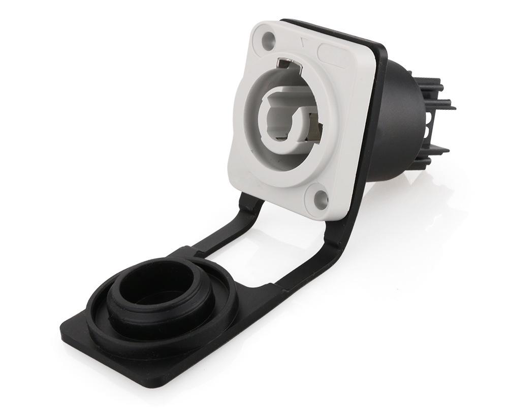 3P Stage Lighting Beam Light with Aviation Plug, LED Display, and XLR Waterproof Male/Female Socket.