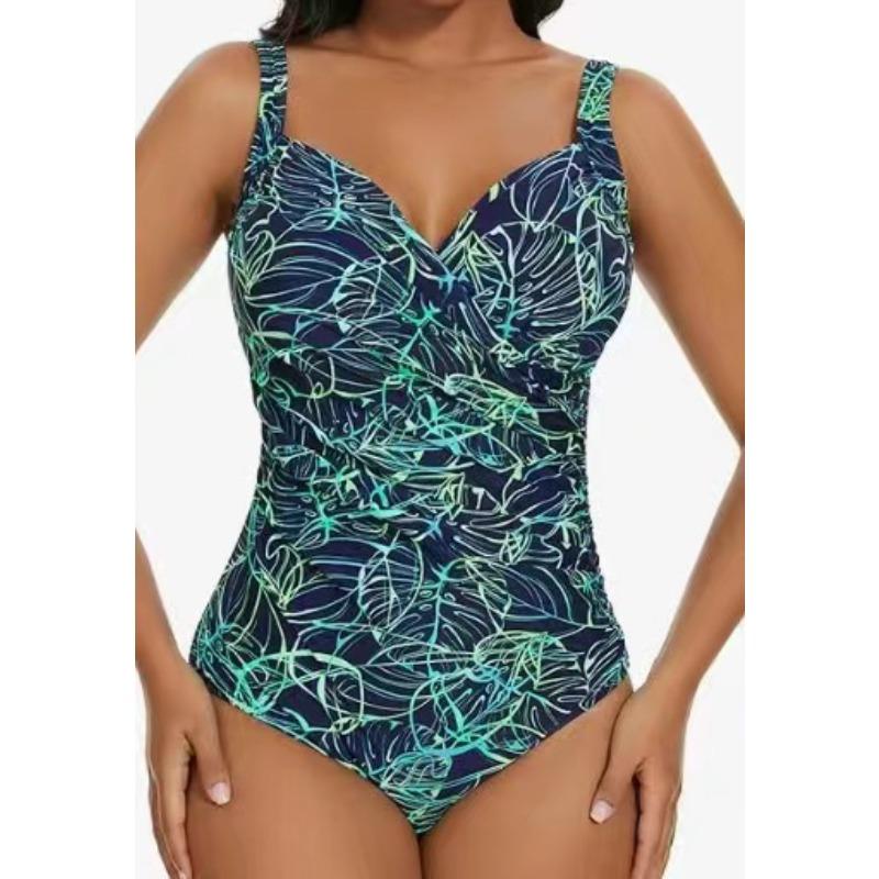 Sexy Bikini One-piece Swimsuit for Women, Slim Fit and Slimming Plus Size Swimsuit
