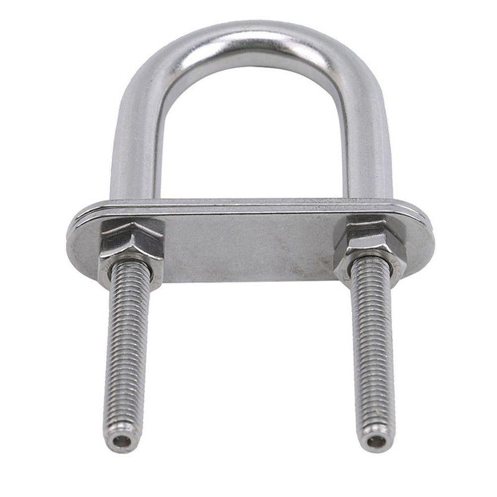Marine U-bolt Yacht Accessories 304 Stainless Steel Boat Hardware U-bolt Screw Pads Screw with Nut Bow Stern Eye Rope Rigging