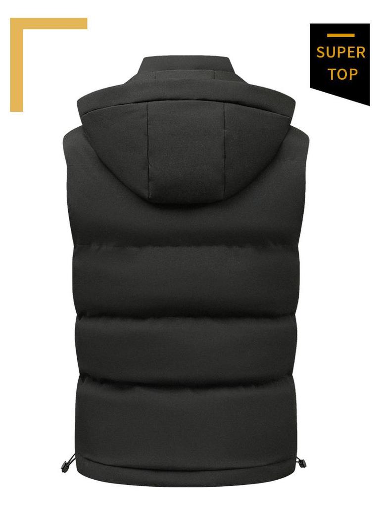 Men's USB Electric Fifteen-Zone Intelligent Heating Vest with Display.