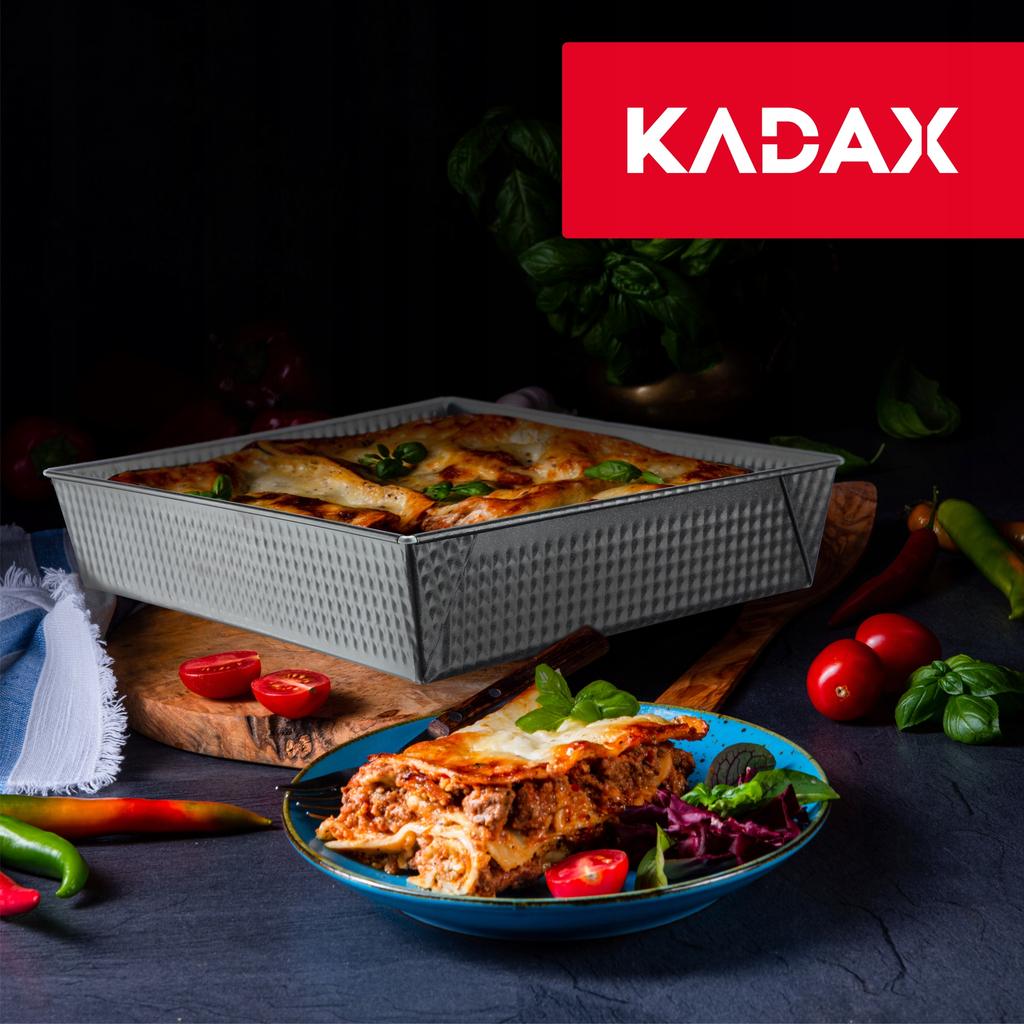 KADAX Blacha Forma Do Pieczenia Blaszki Tortownica XXL Zestaw 3szt Ciasta Blaszka