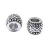 Vintage Floral Pattern Cylinder Beads Antique Style Large Hole Spacers For DIY