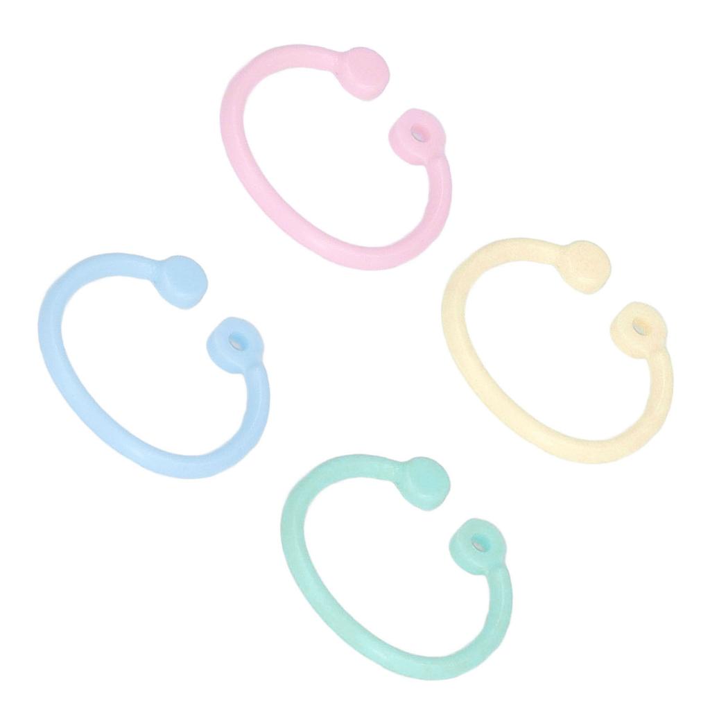 160Pcs  Rings PE Material  Easy  Wide Application Book Rings for Keys Document