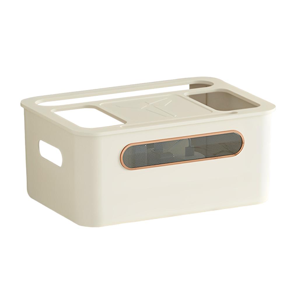 Router Storage Box Breathable Power Cable Storage Box Space Saving Cable Management Box Cable Organizer Box for Desk
