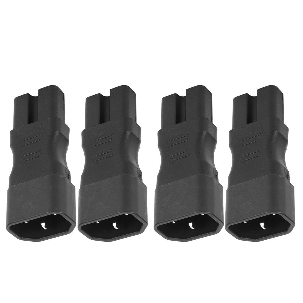 4Pcs IEC320 C14 to IEC320 C15 Power Adapter IEC320 C14 to C15 Power Adapter Connector for Laptop PDU Server UPS Socket