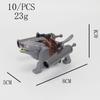 City Creativity DIY Medieval Military Knight Carriage Chariot MOC Model Building Blocks Bricks Educational Children's Toys Gift