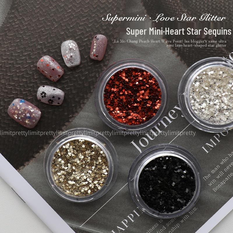 

Ultra-Thin 1mm Heart & Star Nail Art Sequins