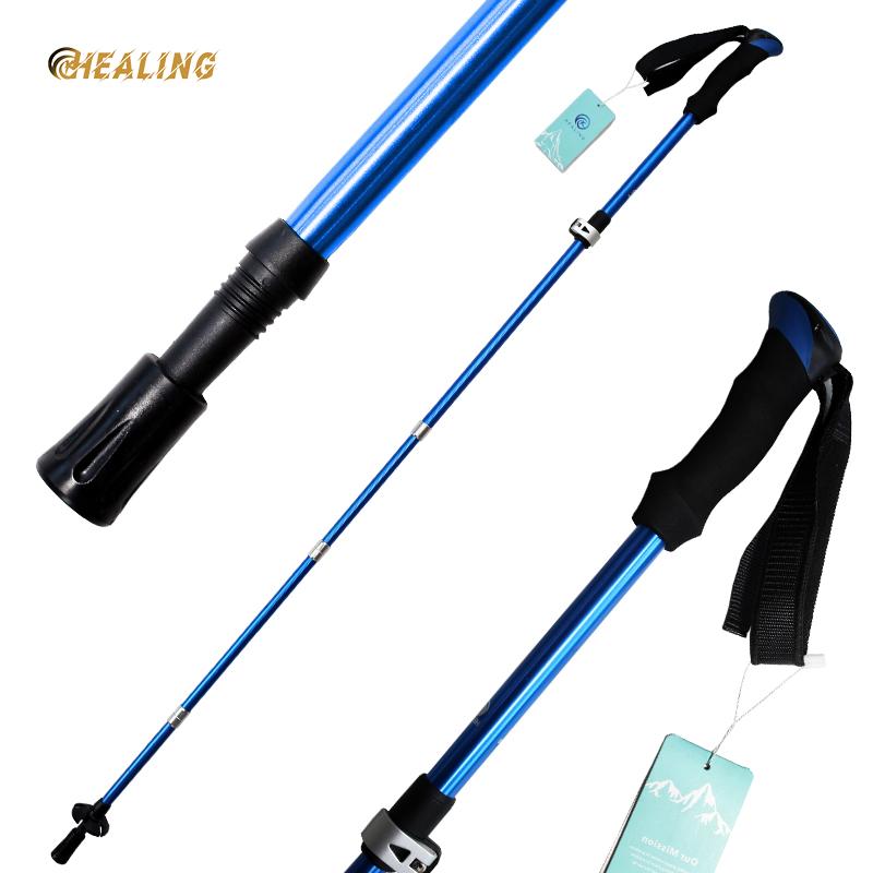 7075 Aluminum Trekking Poles - Adjustable Ultralight Hiking Sticks with EVA Handle | Telescopic Walking Stick for Mountaineering