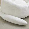 Cat-shaped Beanbag Sofa with Long Tai for Adults, No Installation. Suitable for Living Room, Bedroom, Etc. Relax and Enjoy Life, White