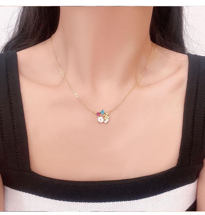 Elegant Gold Beaded Necklace for Women - 2024 Clavicle Chain, Luxury Neck Accessory