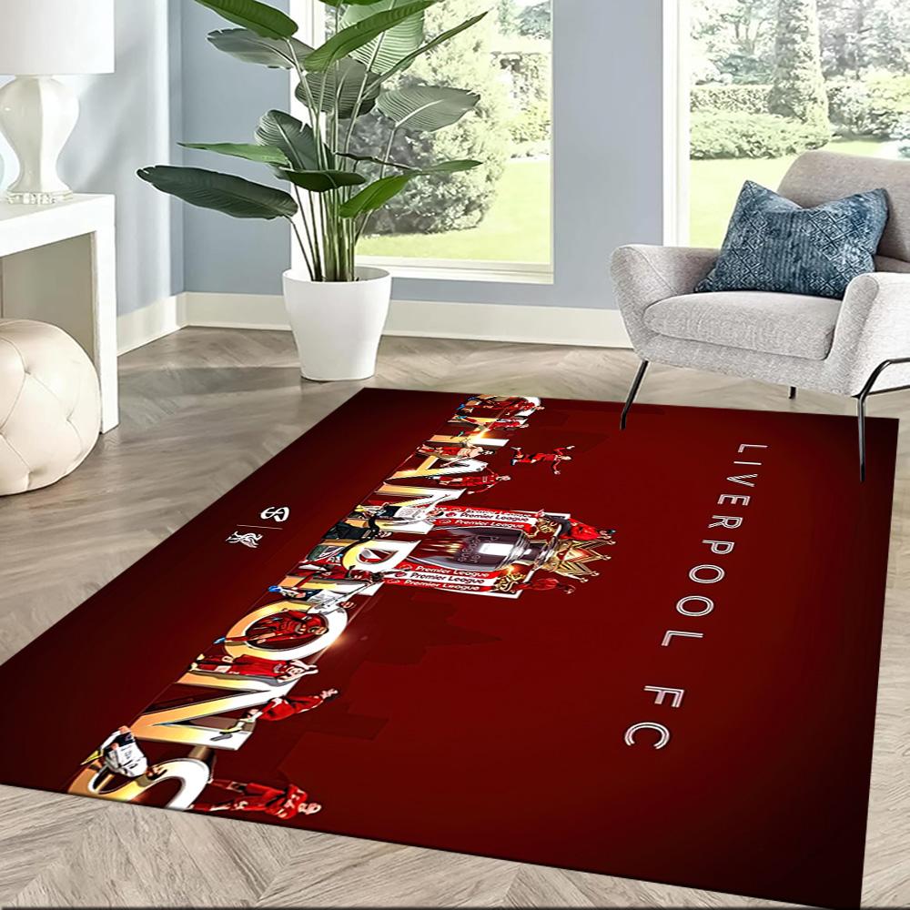 Liverpool Football Club Area Rug Suitable For Living Rooms Balcony Decorate Room Dormitory Antislip Rug Decorate Offices Gift For Festivals
