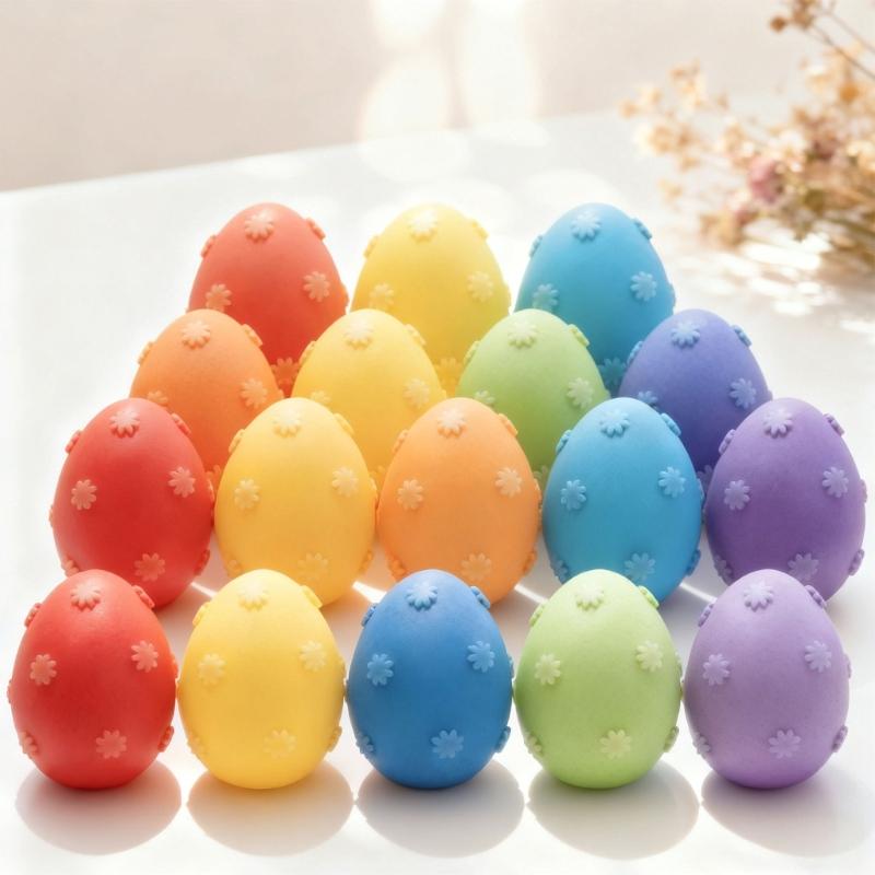 Easter Eggs Silicone Molds Heat Resistant Food Grade Silicone Baking Mould for Epoxy Resin Making Candle Soap Chocolate
