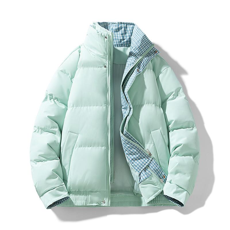 Men's Daily Short Cotton Jacket Casual Style Warm Winter Coat