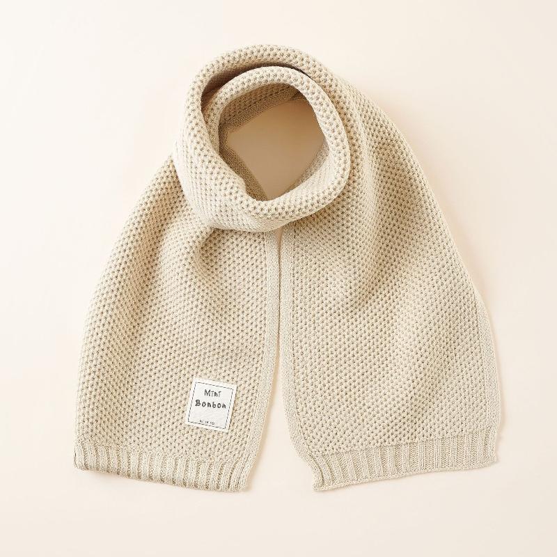 1Pc Simple and Multifunctional Winter Solid Color Adult Scarf, Winter Warm and Fashionable Scarf, Versatile and Thick бежевый