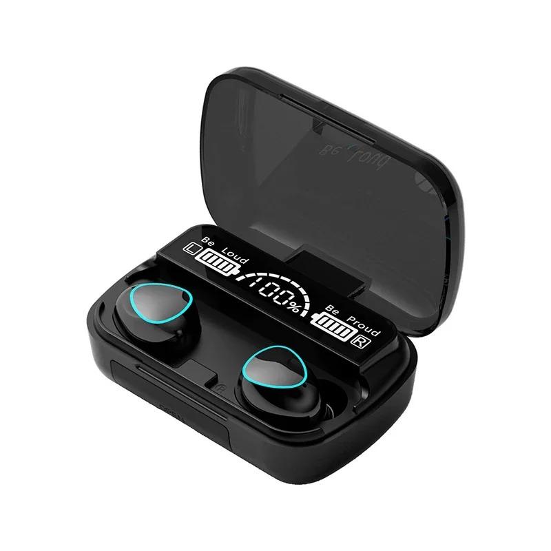 

M10 TWS Fone Bluetooth 5.1 Headphones with Mic Earbuds Charger Box Wireless Earphones LED Display Wireless Bluetooth Headset чорний