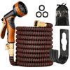 Copper Bullet Expandable Garden Hose W/10 Pattern Thumb Spray Nozzle AS-SEEN-ON-TV 75 FT Lead-Free Ultra-Lightweight Solid Copp