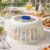 Multi-Purpose Plastic Vegetable Food Cover Heat Resistant Breathable Draining Basket Anti Fly Mosquito Dishes Lid Outdoor Picnic