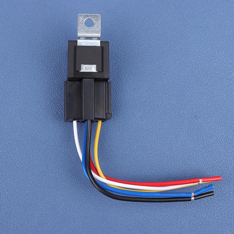 12V 40A Car Truck Auto Automobile Automotive Relay With 5 Pin Socket 5 Wires For Car GPS Lamplight Fan Air Condition