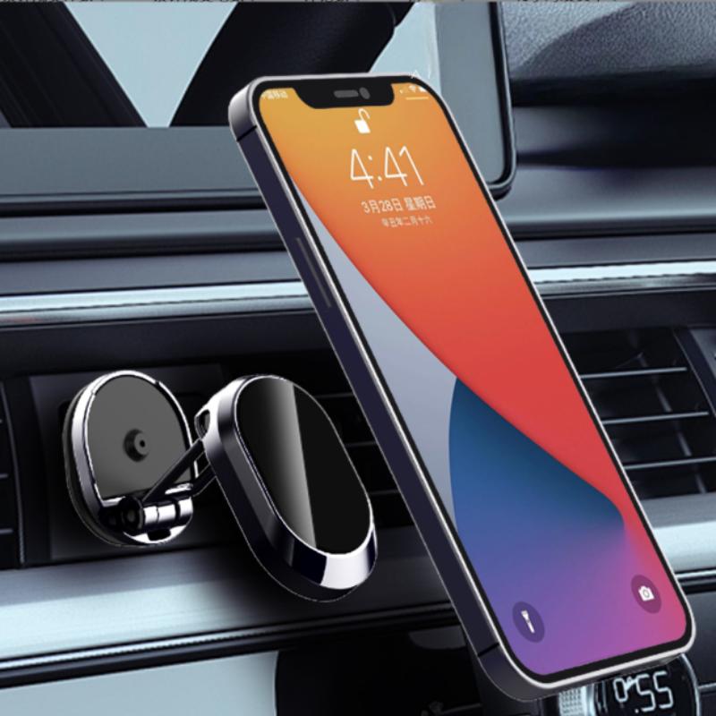 720° Rotation Foldable Magnetic Car Phone Holder Adjustable Universal Dashboard Stand Air Vent Mount GPS For iPhone Samsung