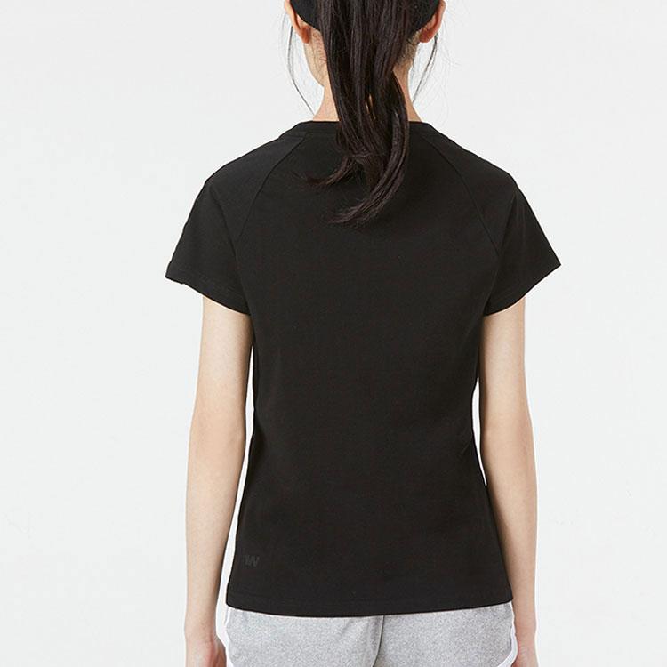 Under Armour Logo Sports Round Neck Comfortable Breathable Casual Short Sleeve T-Shirt Women T-Shirts Black 22500523-001