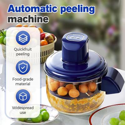 Sbucciatore di Frutta Ricaricabile Automatico Elettrico per Uva Pomodorini Aglio Motore Brushless Ricaricabile