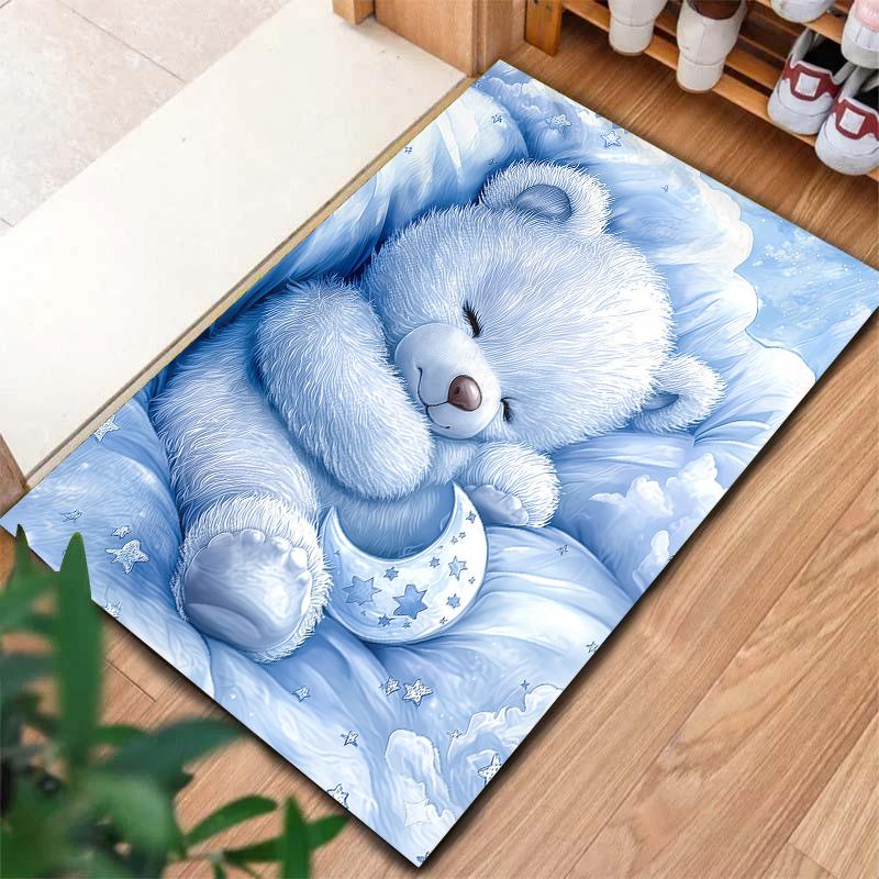Blue cloud sleep animalPattern Square Carpet,Area Rug,Carpet Rug for Living Room Bedroom Sofa Playroom Decor,Non-slip Floor Mat,Holiday Birthday Gifts