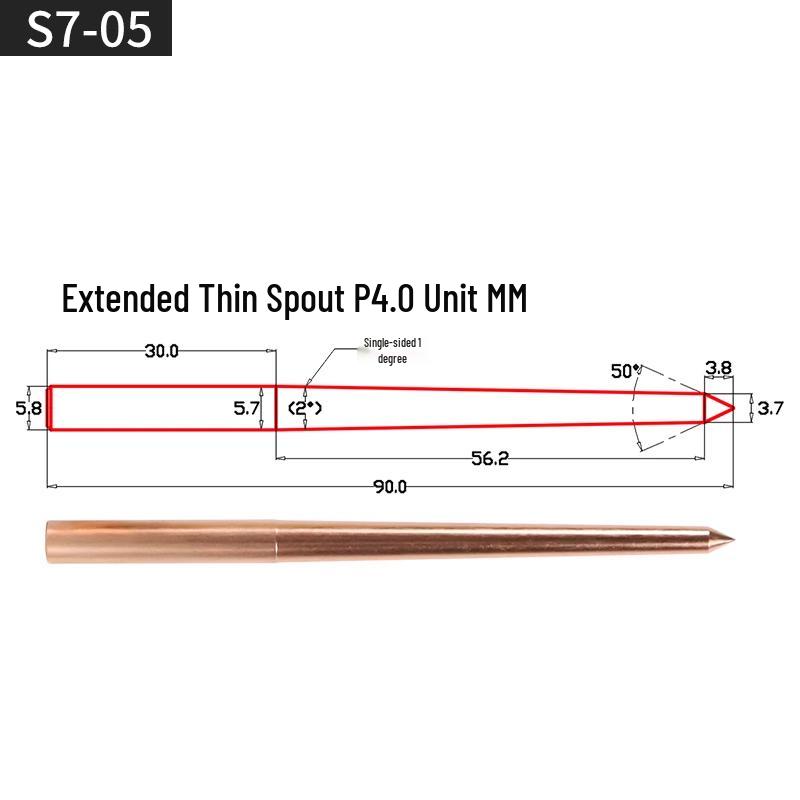 EDM Copper Electrode Rod - Fine Gate Submarine Red Copper
