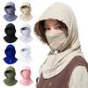 Anti-UV Sunshade Cap Breathable Face Mask Pullover Cap Unisex Sunscreen Hat  Summer